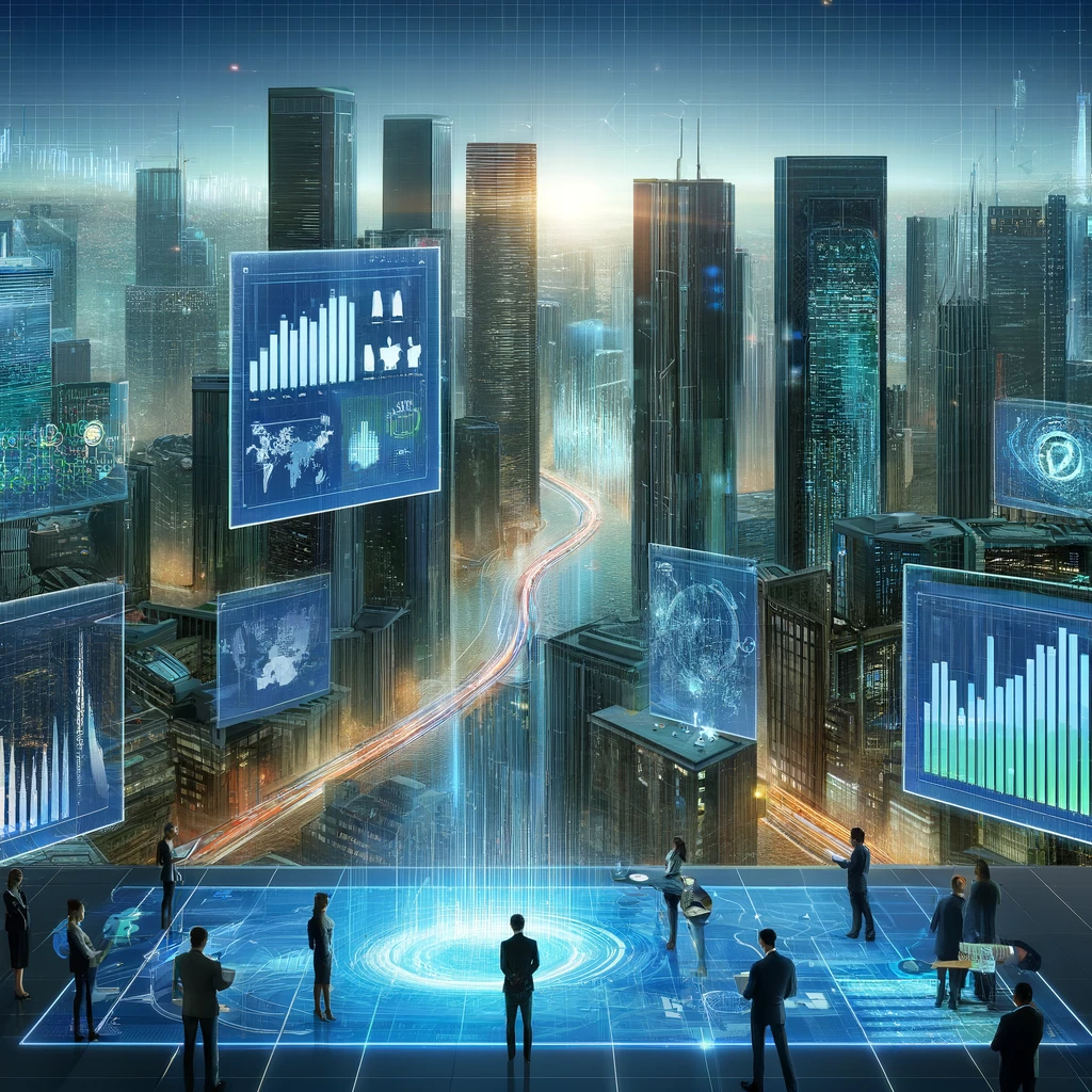 Imagen de big data creada con inteligencia artificial